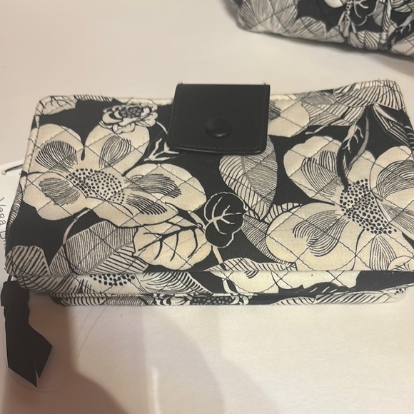 Vera Bradley Black and White Floral Tote and Bundle - Picture 12 of 15